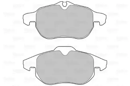 Комплект тормозных колодок, дисковый тормоз VALEO купить