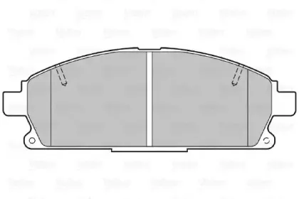Комплект тормозных колодок, дисковый тормоз VALEO купить