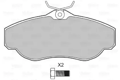 Комплект тормозных колодок, дисковый тормоз VALEO купить