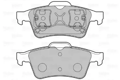 Комплект тормозных колодок, дисковый тормоз VALEO купить