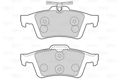 Комплект тормозных колодок, дисковый тормоз VALEO купить