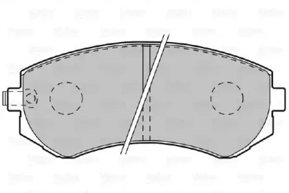Комплект тормозных колодок, дисковый тормоз VALEO купить