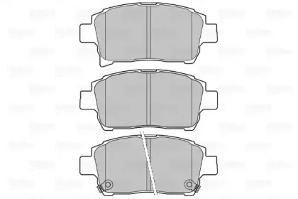 Комплект тормозных колодок, дисковый тормоз VALEO купить