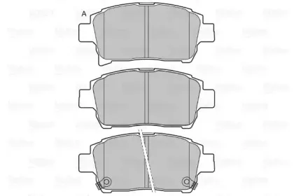 Комплект тормозных колодок, дисковый тормоз VALEO купить