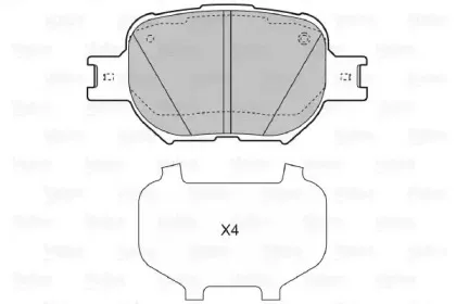 Комплект тормозных колодок, дисковый тормоз VALEO купить
