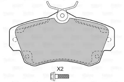 Комплект тормозных колодок, дисковый тормоз VALEO купить