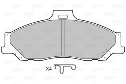 Комплект тормозных колодок, дисковый тормоз VALEO купить