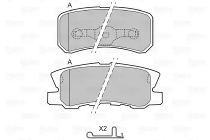 Комплект тормозных колодок, дисковый тормоз VALEO купить