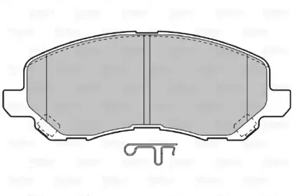Комплект тормозных колодок, дисковый тормоз VALEO купить