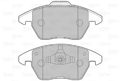 Комплект тормозных колодок, дисковый тормоз VALEO купить