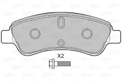 Комплект тормозных колодок, дисковый тормоз VALEO купить