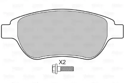 Комплект тормозных колодок, дисковый тормоз VALEO купить