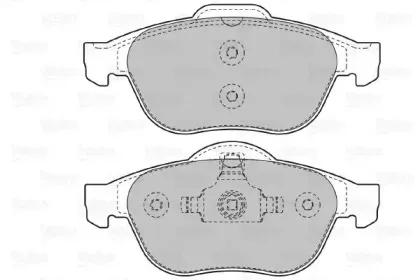 Комплект тормозных колодок, дисковый тормоз VALEO купить