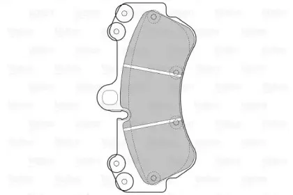 Комплект тормозных колодок, дисковый тормоз VALEO купить