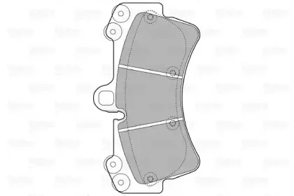 Комплект тормозных колодок, дисковый тормоз VALEO купить
