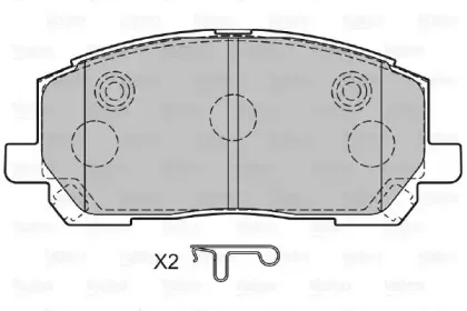 Комплект тормозных колодок, дисковый тормоз VALEO купить