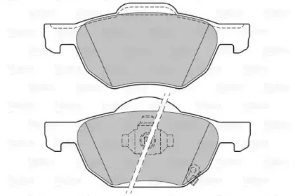 Комплект тормозных колодок, дисковый тормоз VALEO купить