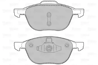 Комплект тормозных колодок, дисковый тормоз VALEO купить