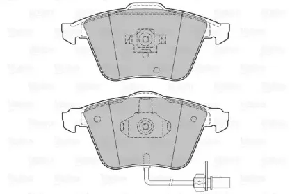 Комплект тормозных колодок, дисковый тормоз VALEO купить