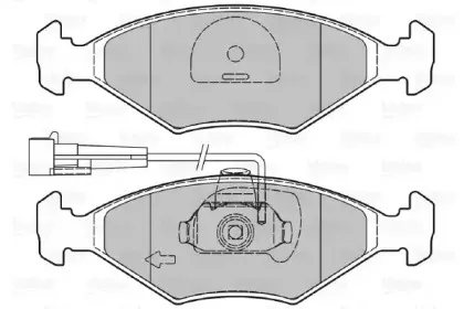 Комплект тормозных колодок, дисковый тормоз VALEO купить