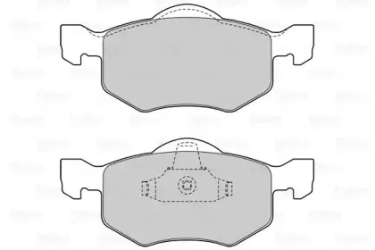 Комплект тормозных колодок, дисковый тормоз VALEO купить