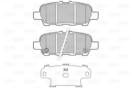 Комплект тормозных колодок, дисковый тормоз VALEO купить
