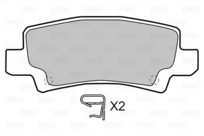 Комплект тормозных колодок, дисковый тормоз VALEO купить