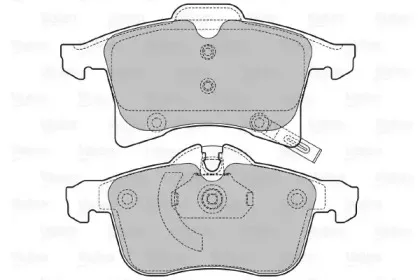 Комплект тормозных колодок, дисковый тормоз VALEO купить
