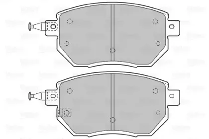 Комплект тормозных колодок, дисковый тормоз VALEO купить