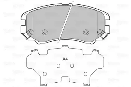 Комплект тормозных колодок, дисковый тормоз VALEO купить