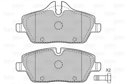 Комплект тормозных колодок, дисковый тормоз VALEO купить