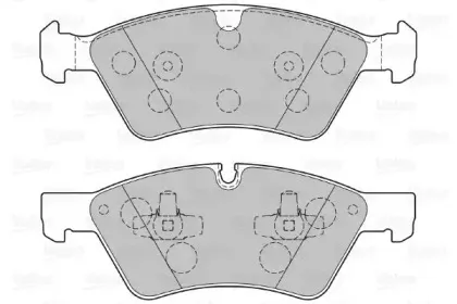 Комплект тормозных колодок, дисковый тормоз VALEO купить