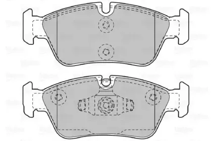 Комплект тормозных колодок, дисковый тормоз VALEO купить