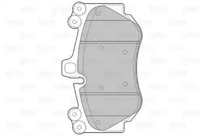 Комплект тормозных колодок, дисковый тормоз VALEO купить