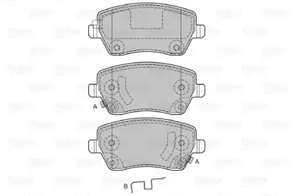 Комплект тормозных колодок, дисковый тормоз VALEO купить