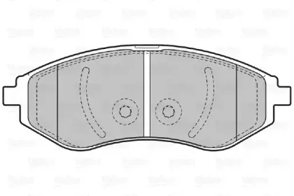 Комплект тормозных колодок, дисковый тормоз VALEO купить