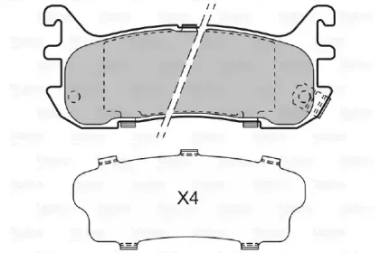 Комплект тормозных колодок, дисковый тормоз VALEO купить