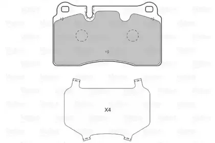 Комплект тормозных колодок, дисковый тормоз VALEO купить