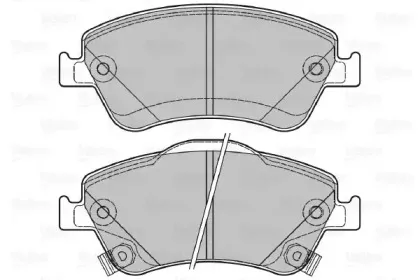 Комплект тормозных колодок, дисковый тормоз VALEO купить