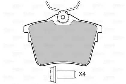 Комплект тормозных колодок, дисковый тормоз VALEO купить