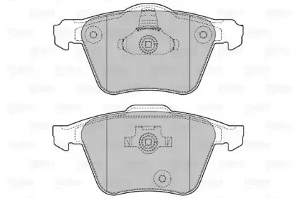 Комплект тормозных колодок, дисковый тормоз VALEO купить