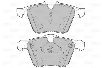 Комплект тормозных колодок, дисковый тормоз VALEO купить