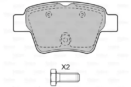Комплект тормозных колодок, дисковый тормоз VALEO купить