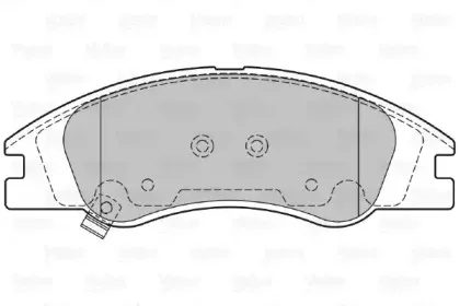 Комплект тормозных колодок, дисковый тормоз VALEO купить