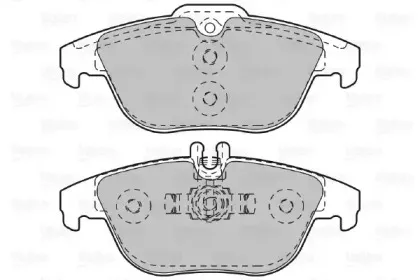 Комплект тормозных колодок, дисковый тормоз VALEO купить