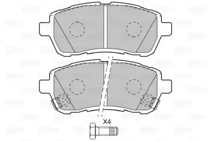 Комплект тормозных колодок, дисковый тормоз VALEO купить