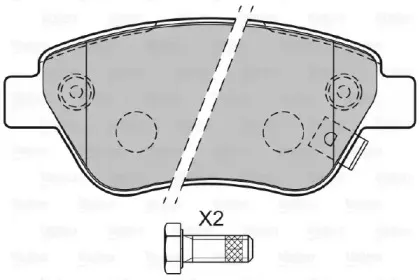 Комплект тормозных колодок, дисковый тормоз VALEO купить