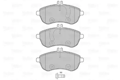 Комплект тормозных колодок, дисковый тормоз VALEO купить