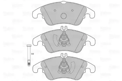 Комплект тормозных колодок, дисковый тормоз VALEO купить