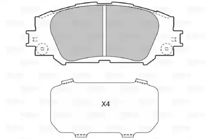 Комплект тормозных колодок, дисковый тормоз VALEO купить